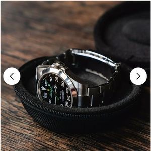 JET BLACK WATCH CASE NIB Watch Case by Cased In Time